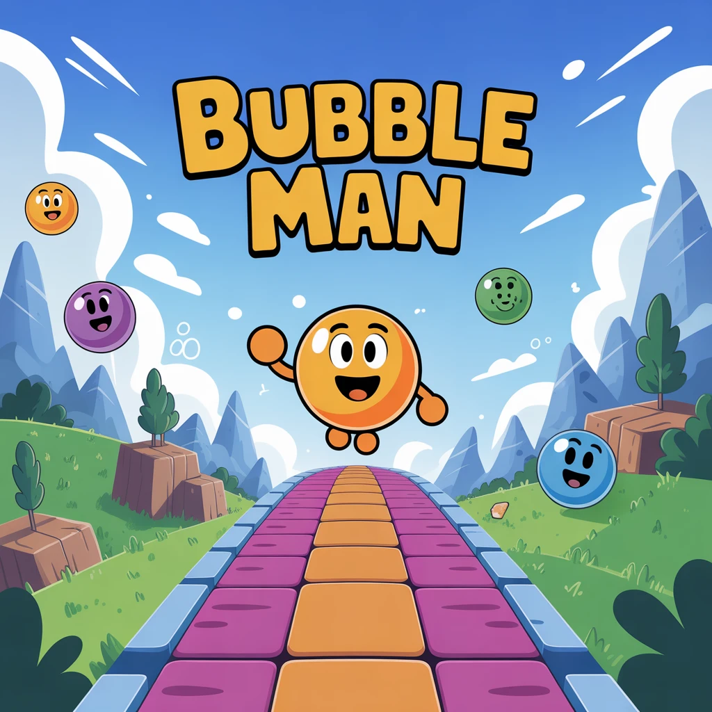 Cover image of Bubble Man: Free Online Adventure Runner Game