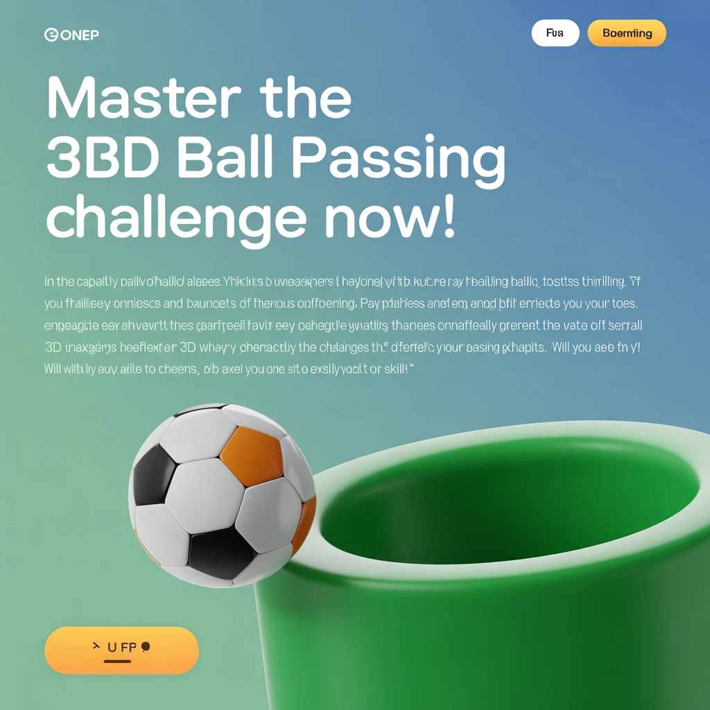 Cover image of 3D Ball Passing Challenge: Play This Exciting Online Game for Free!