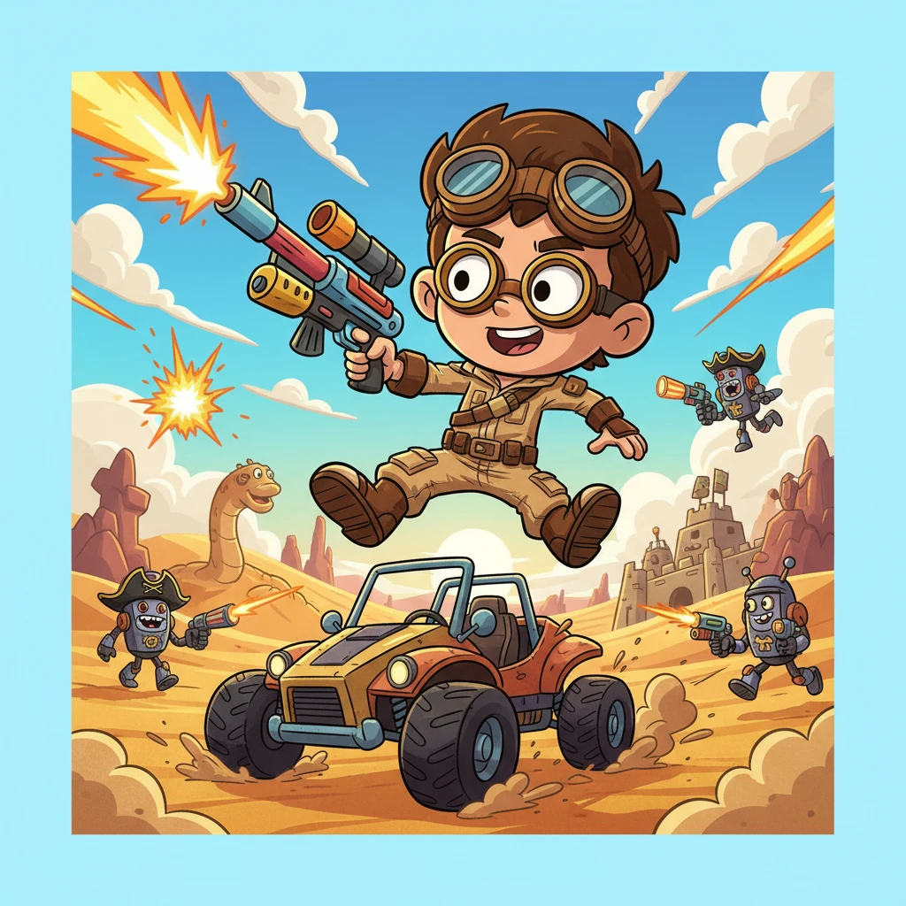 Cover image of Action-Packed Desert Shooter - Free Online Game