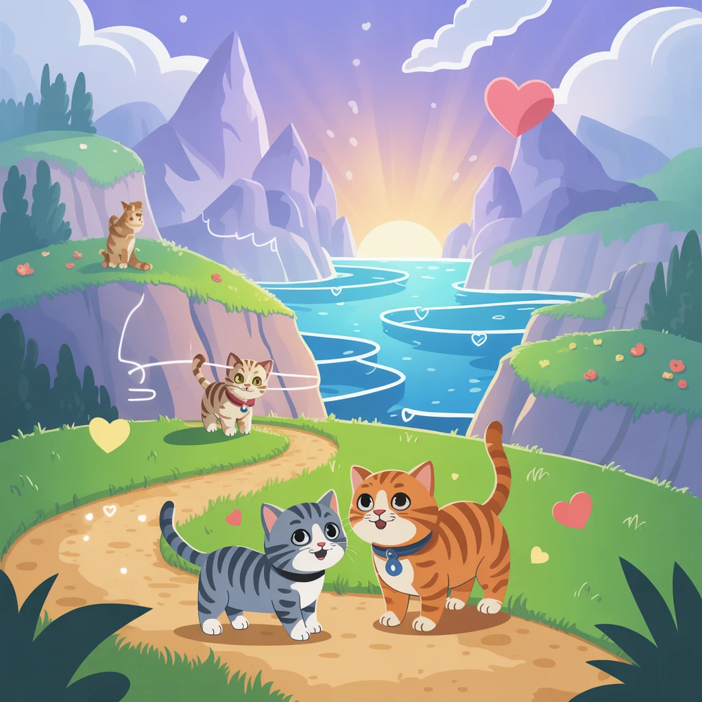 Cover image of Adorable Adventures: The Feline Romance Online Game