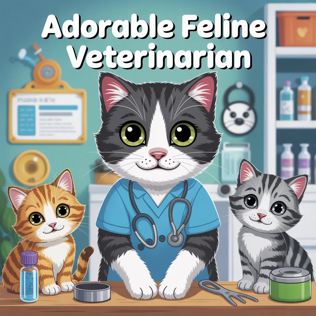 Cover image of Adorable Feline Veterinarian: Play the Free Online Cat Doctor Game!