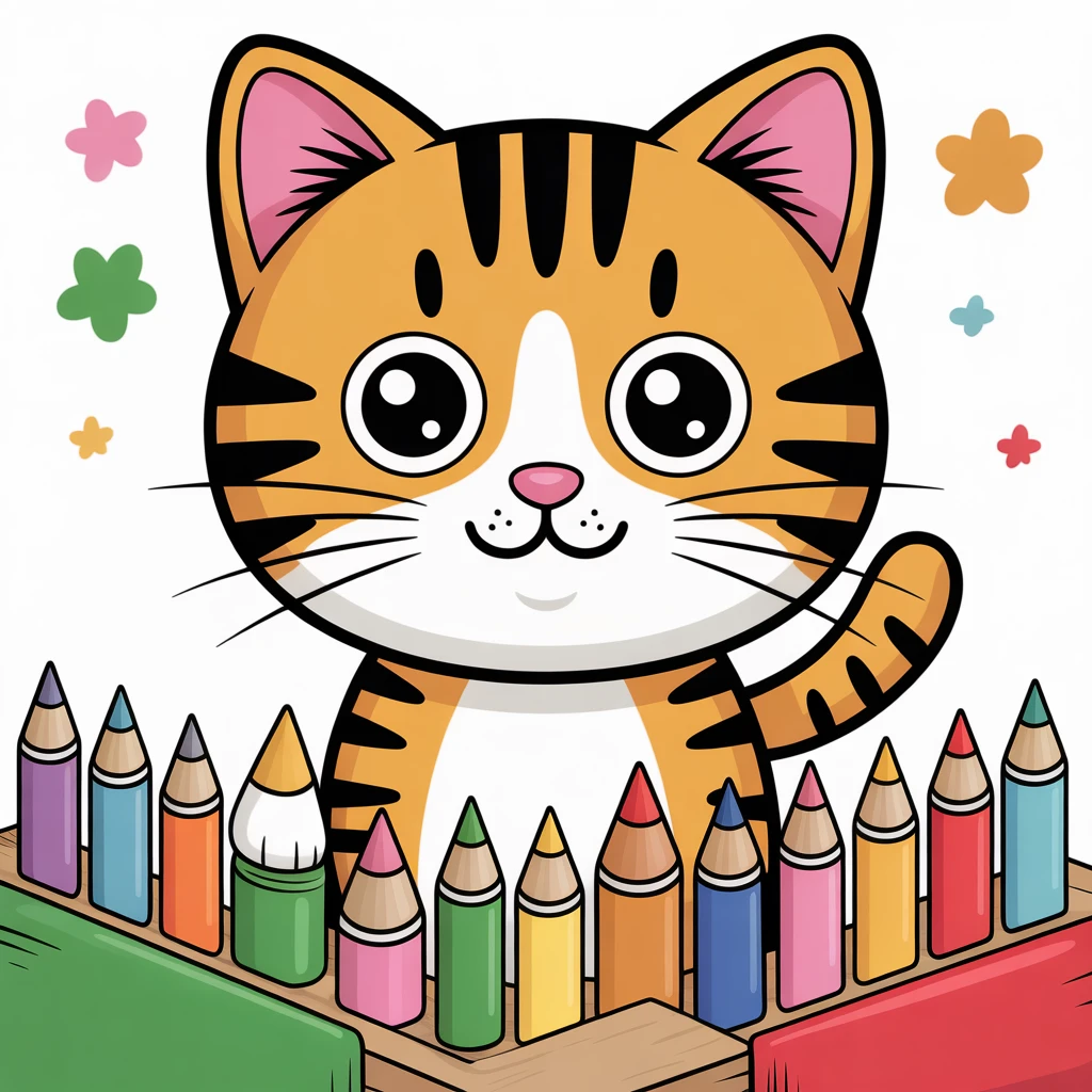 Cover image of Adorable Kitty Coloring Adventure – Free Online Game