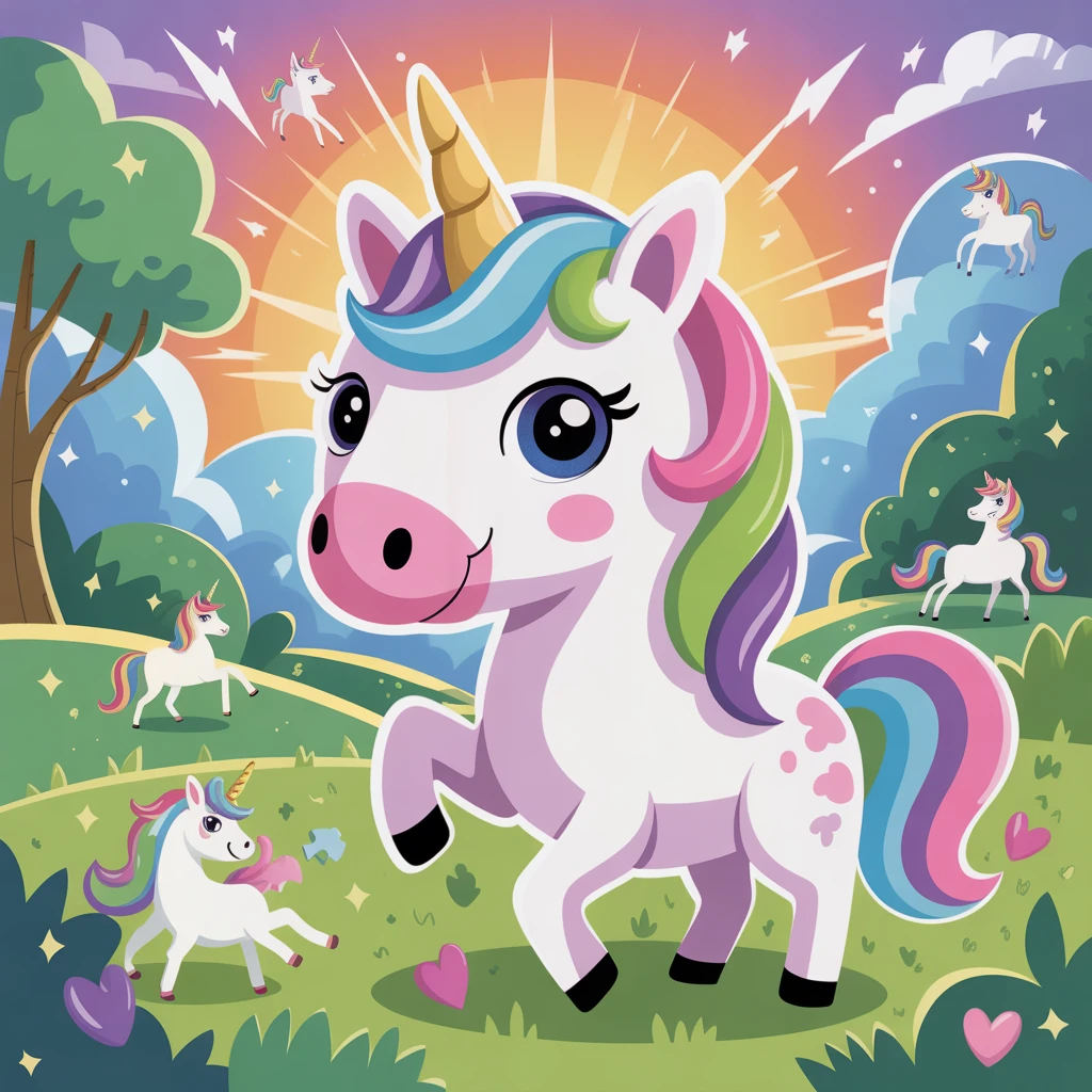 Cover image of Adorable Unicorn Puzzle Adventure - Play Online for Free!