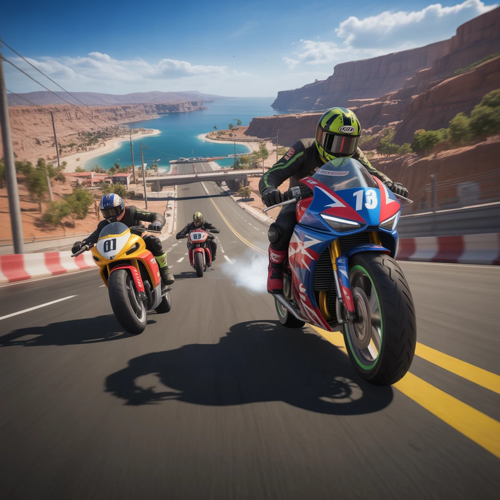 Cover image of Adrenaline-Pumping Motorcycle Stunt Racing - Free Online Game 2025