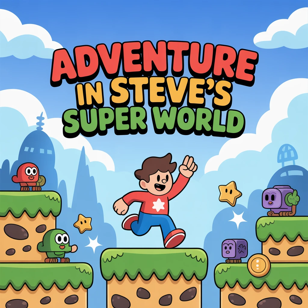 Cover image of Adventure in Steve's Super World: An Exciting Free Online Game