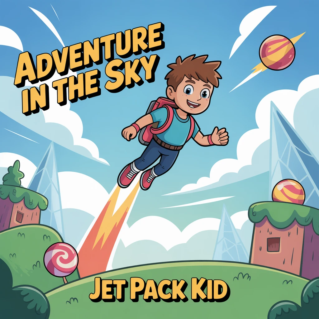 Cover image of Adventure in the Sky: Jet Pack Kid's Free Online Quest