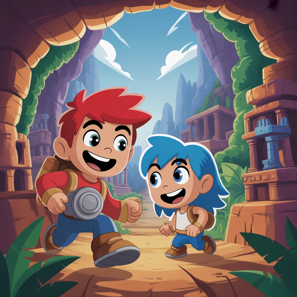 Cover image of Adventure of RedBoy and BlueGirl: The Ultimate Quest Online Game