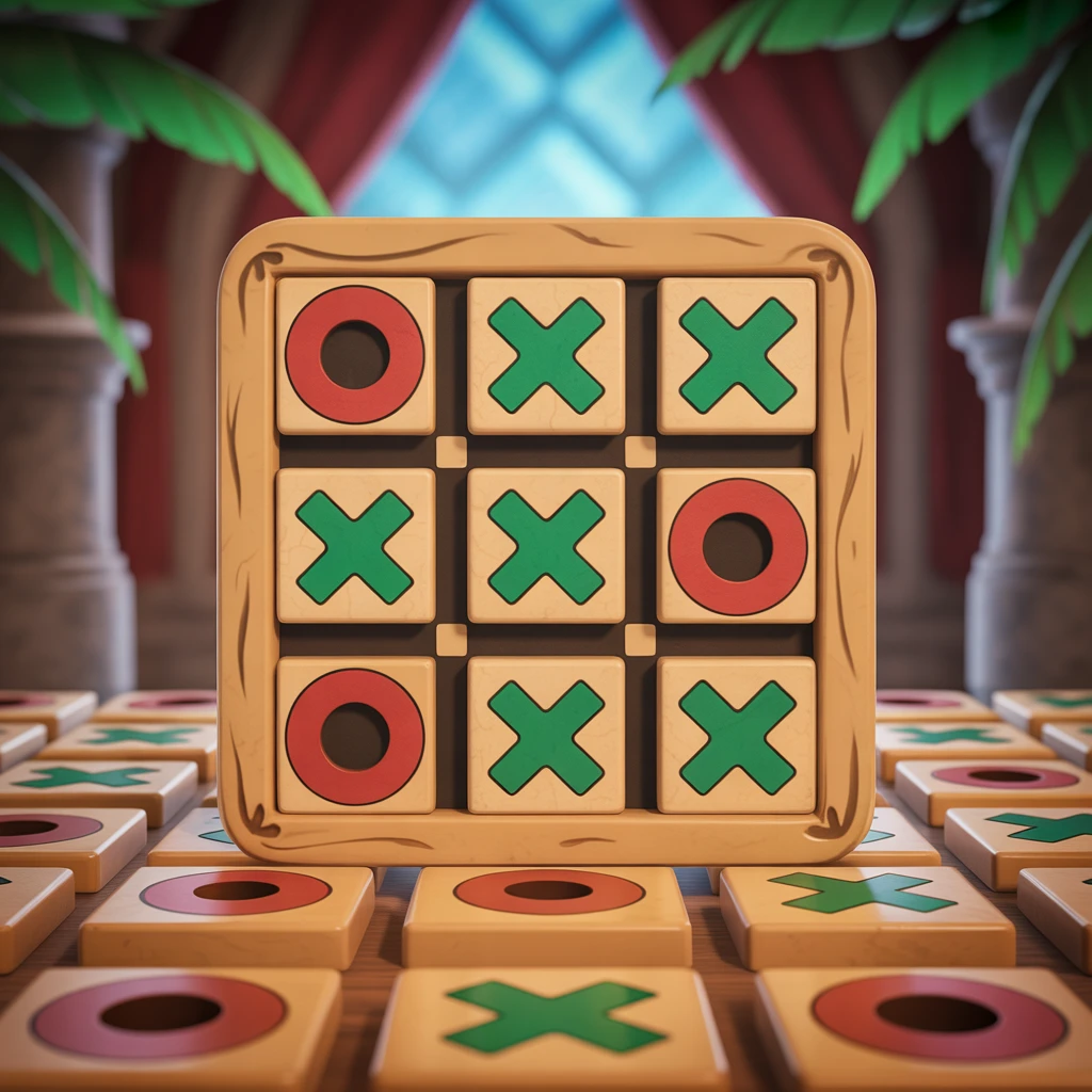 Cover image of Adventures in Arabian Tic Tac Toe: Play the Free Online Strategy Game