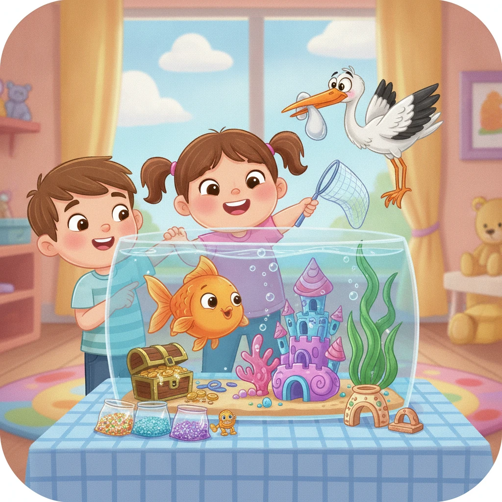 Cover image of Adventures with Baby Hazel: Caring for Her Goldfish Online Game