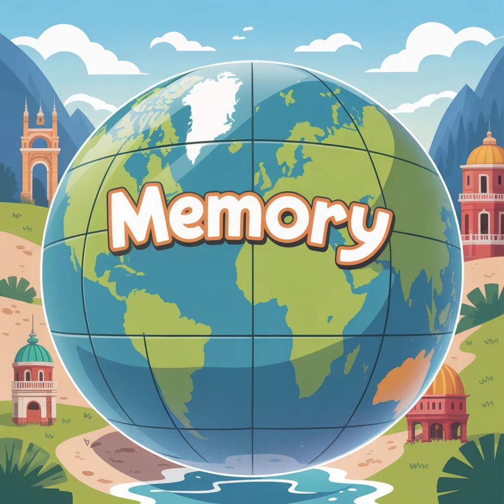 Cover image of Adventurous Memory Challenge for Kids: Travel the World Online!