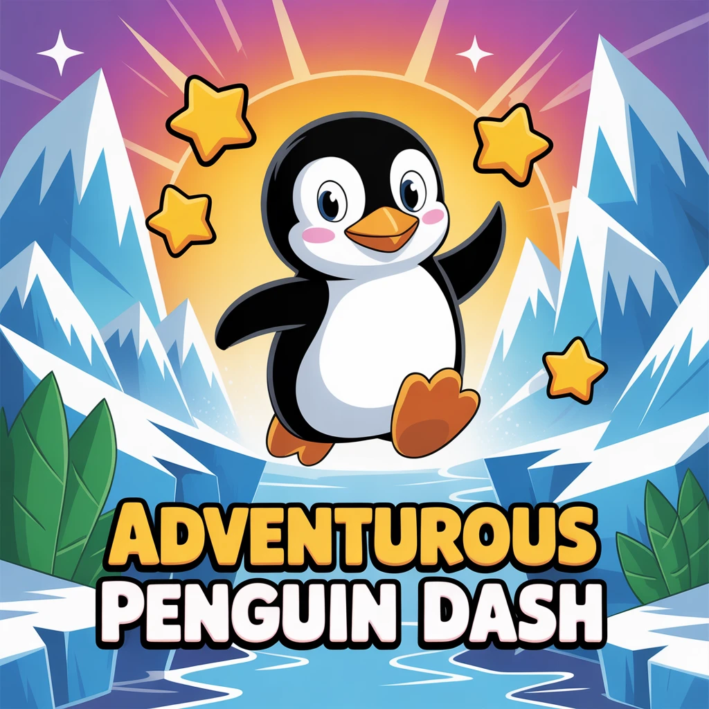 Cover image of Adventurous Penguin Dash: A Thrilling Free Online Game!