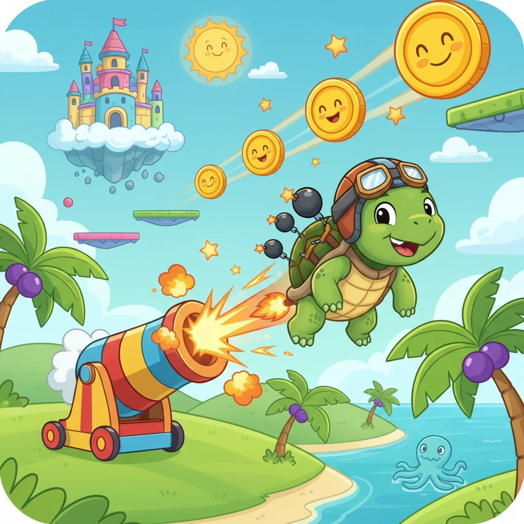 Cover image of Aim and Blast: Free Online Turtle Shooting Game