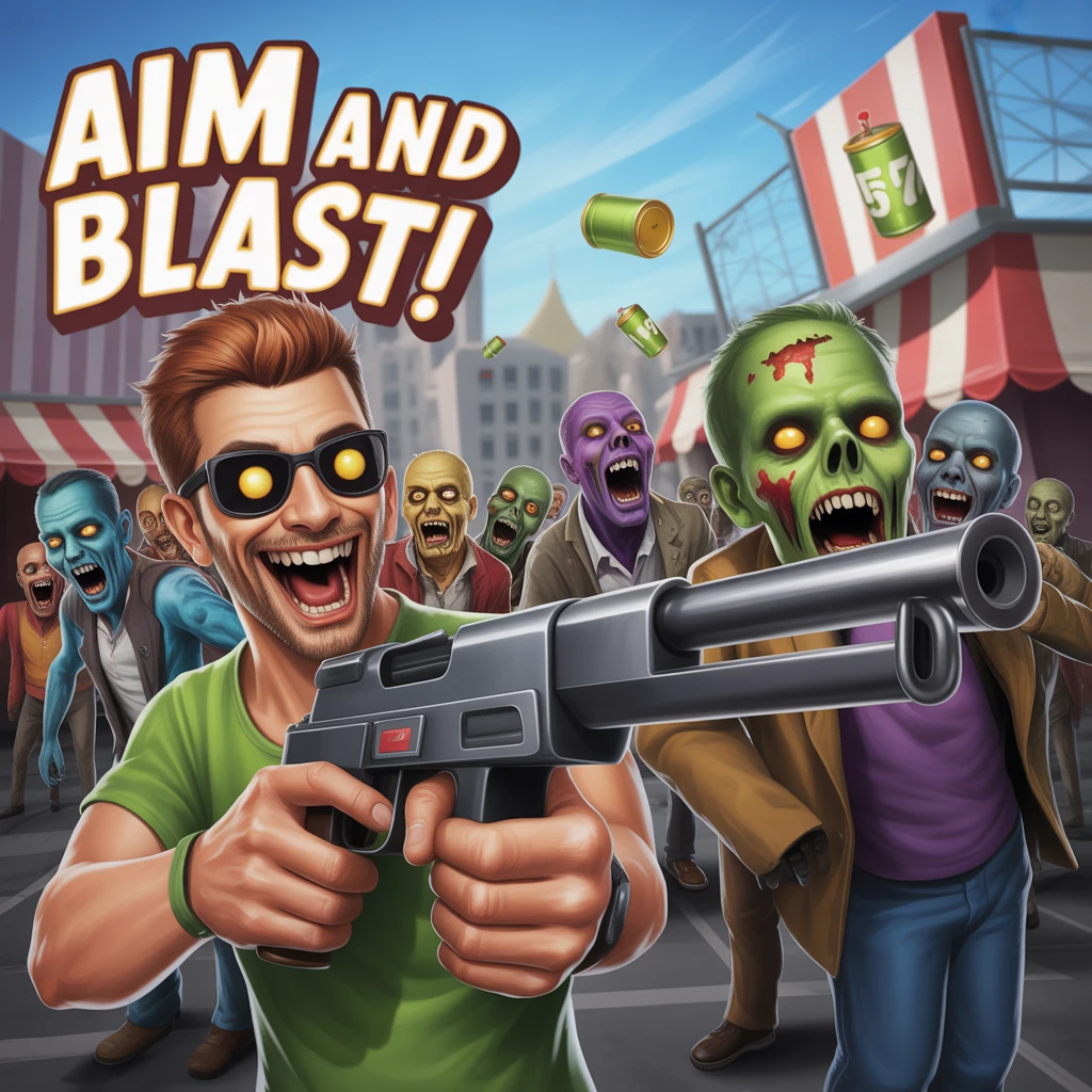 Cover image of Aim and Blast: Free Online Zombie Shooting Game