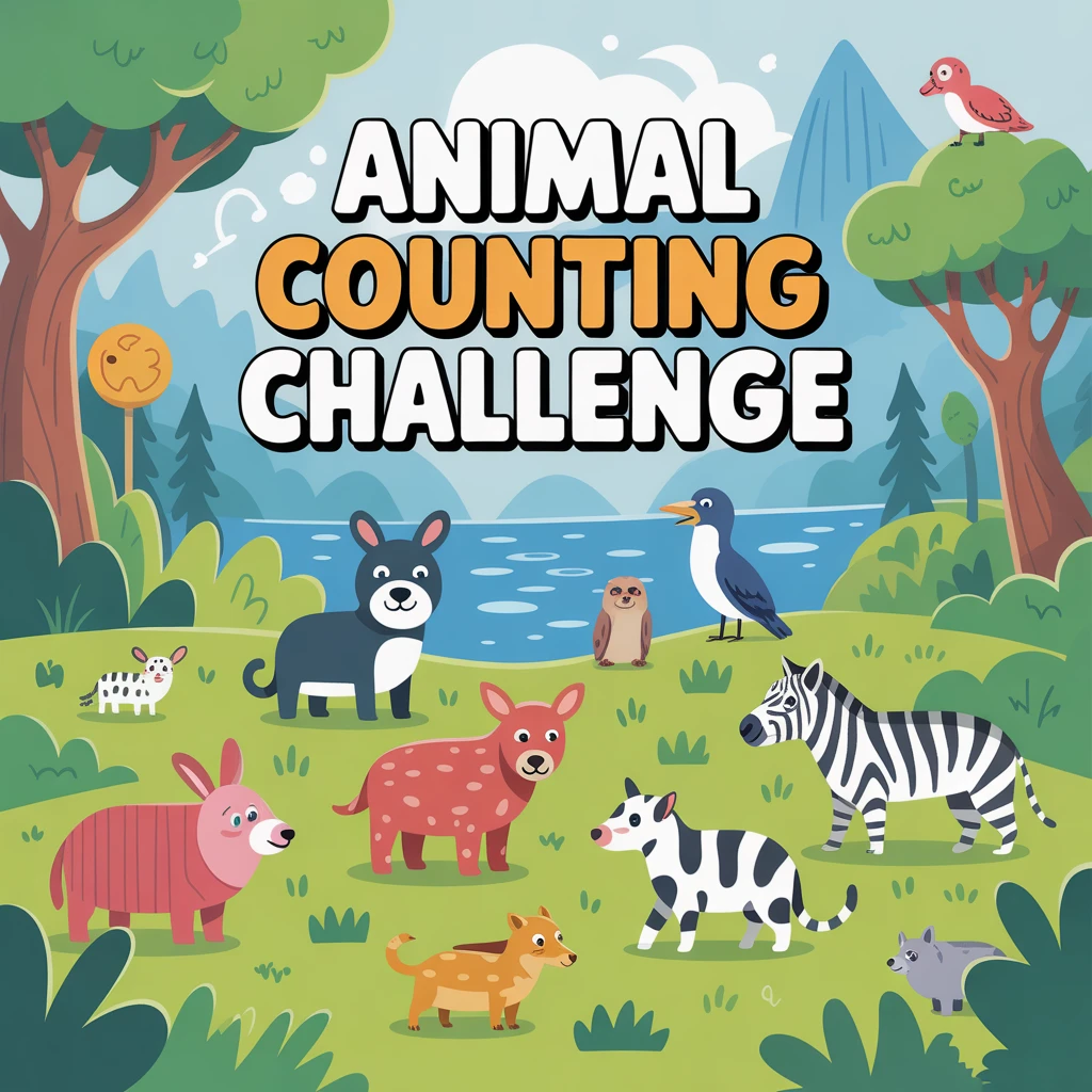 Cover image of Animal Counting Challenge: Play Free Online Game