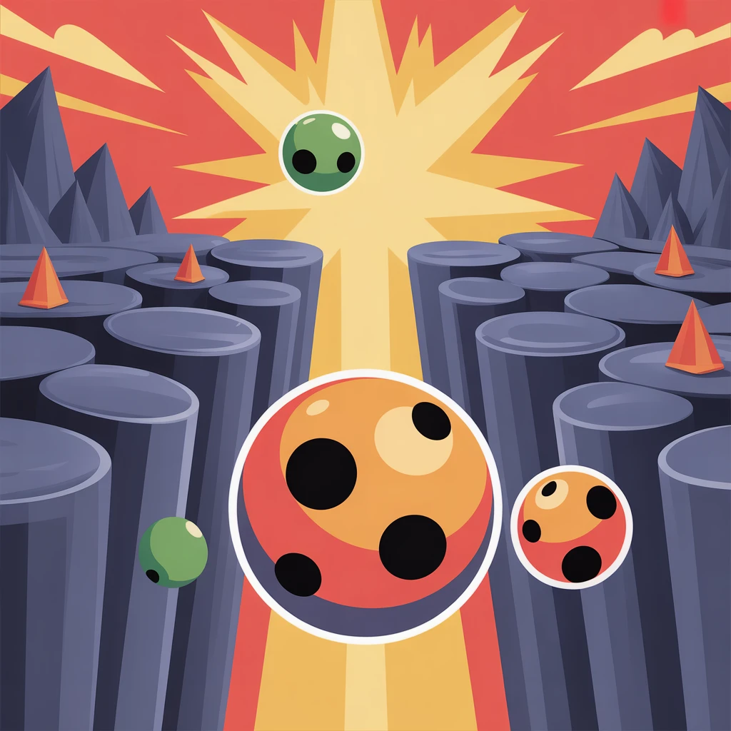 Cover image of Avoid the Ball Explosion: A Thrilling Online Challenge