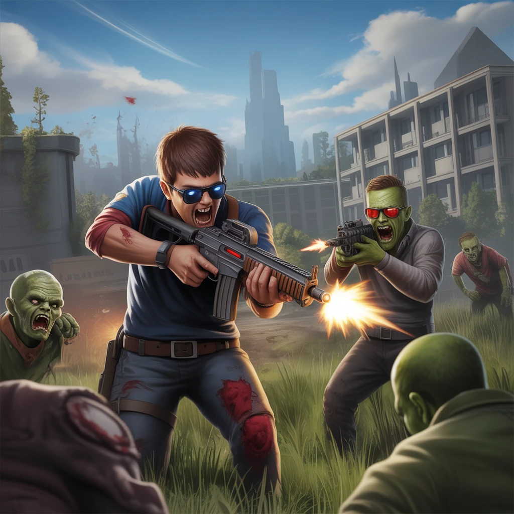 Cover image of Battle Against Zombies in an Epic Alien Shooter - Free Online Game