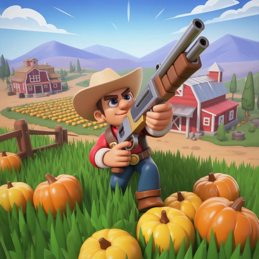 Cover image of Battle for Bounty in Farm Clash 3D: A Free Online Adventure!