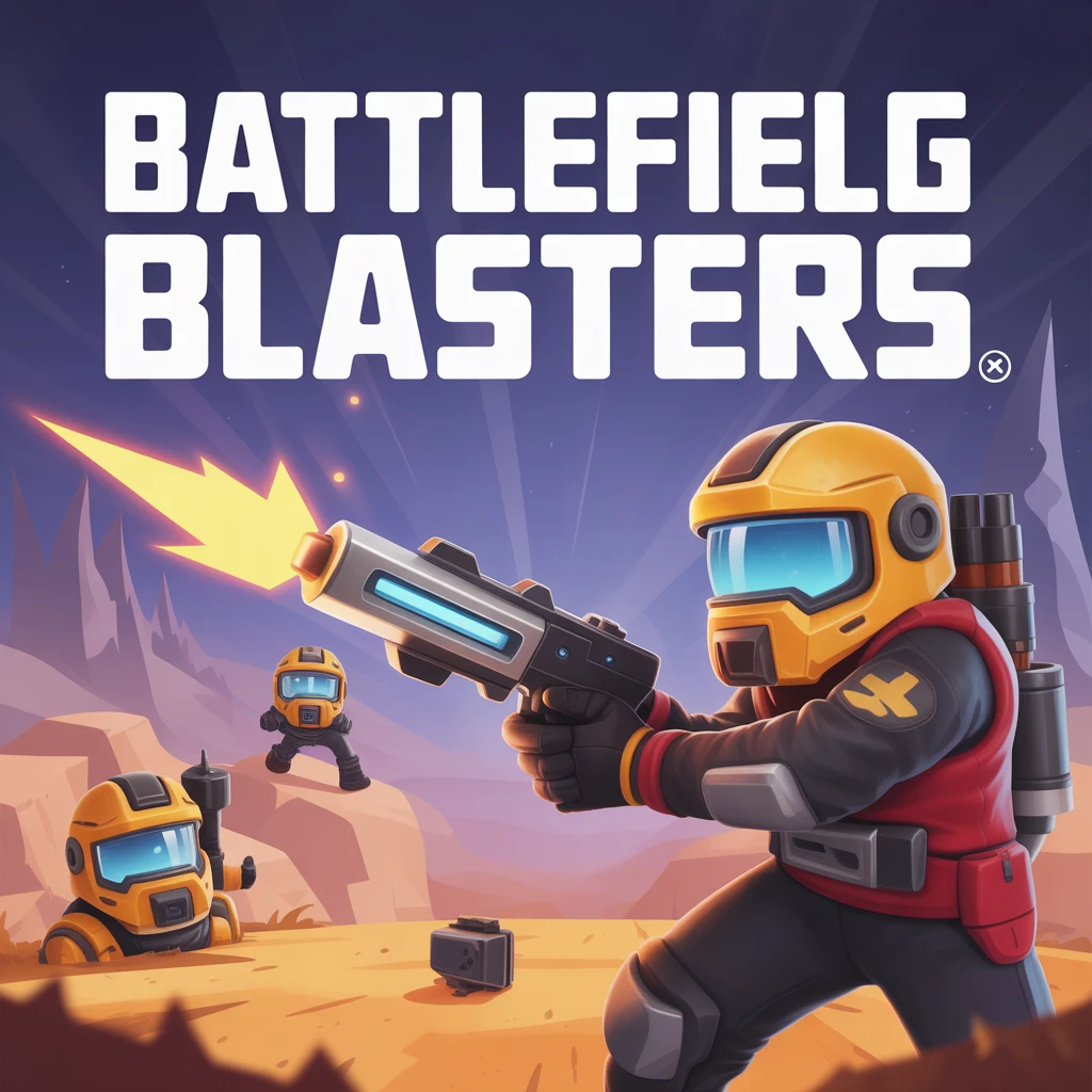 Cover image of Battlefield Blasters: Merge Your Weapons for Epic Online Fun!