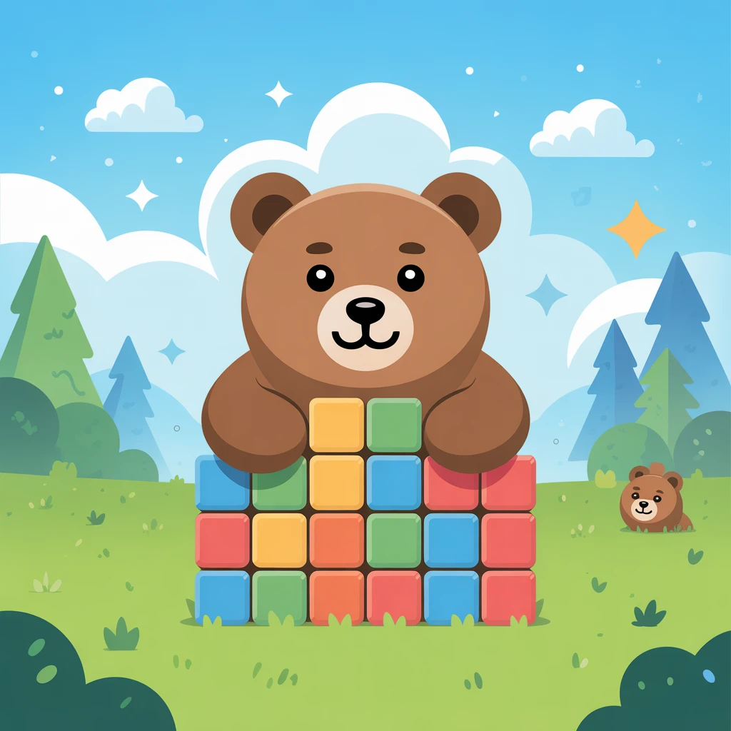 Cover image of Bear Block Challenge: Free Online Puzzle Adventure!