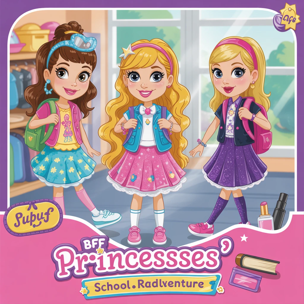 Cover image of BFF Princesses' Exciting School Rush Adventure Online