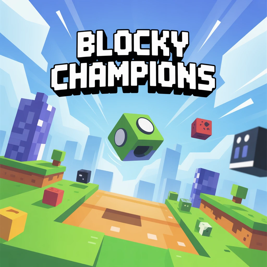 Cover image of Blocky Champions: Free Online Adventure Game for Browser Enthusiasts