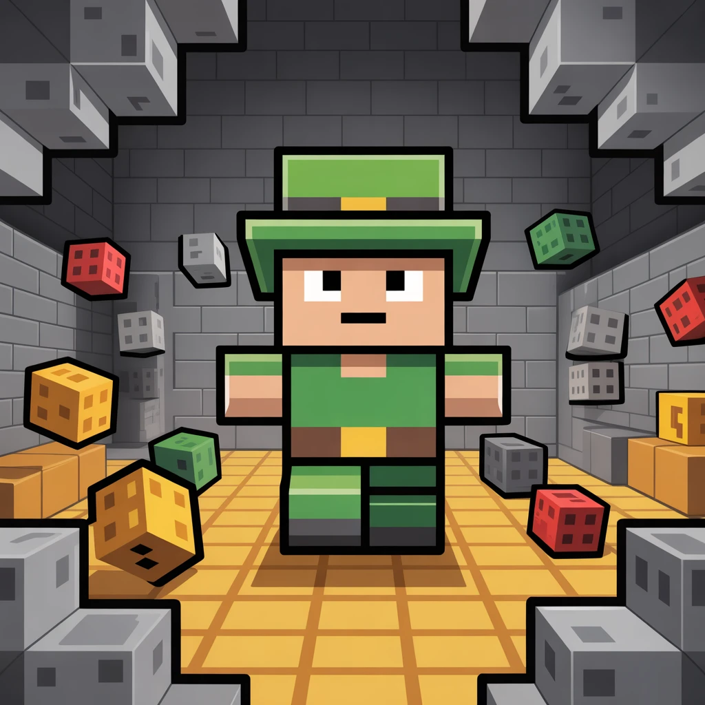 Cover image of Break Free from Prison in Mineblock: Epic Destruction Adventure!