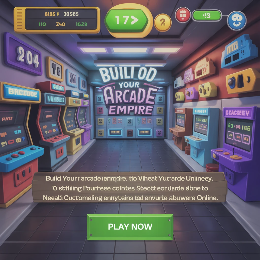 Cover image of Build Your Arcade Empire: The Ultimate Tycoon Adventure Online
