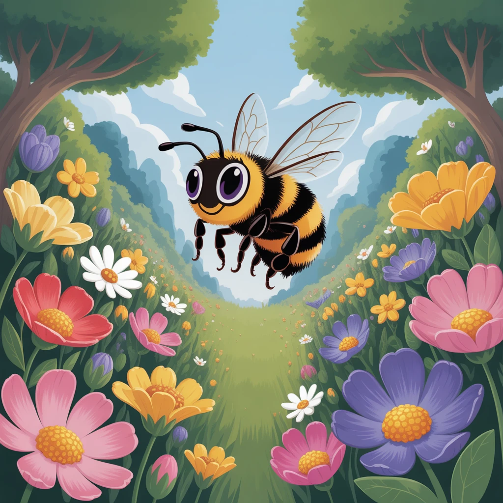 Cover image of Buzzing Adventure: Explore the Floral Wonderland in this Free Online Bee Game!