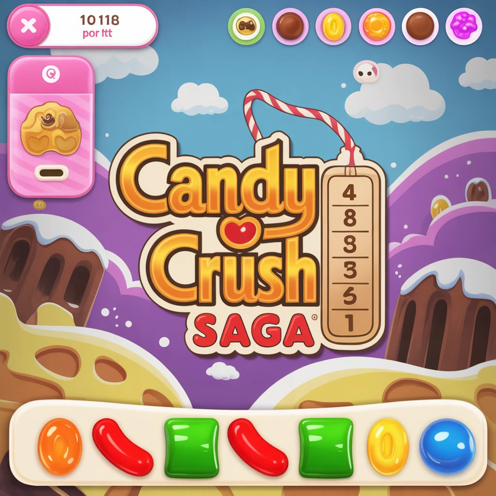 Cover image of Candy Crush Saga: Ultimate Puzzle Adventure Online