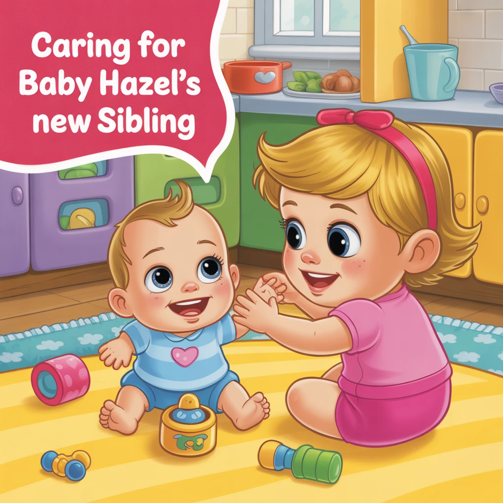 Cover image of Caring for Baby Hazel's New Sibling: A Free Online Adventure