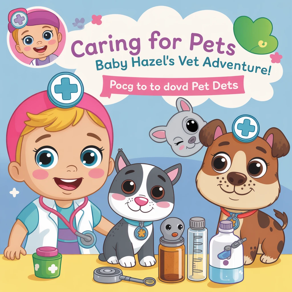 Cover image of Caring for Pets: Baby Hazel's Vet Adventure Online Game