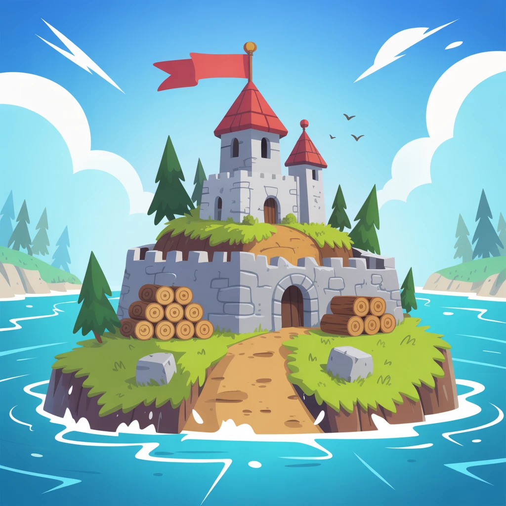 Cover image of Castle Island Adventure: Click Your Way to Victory!