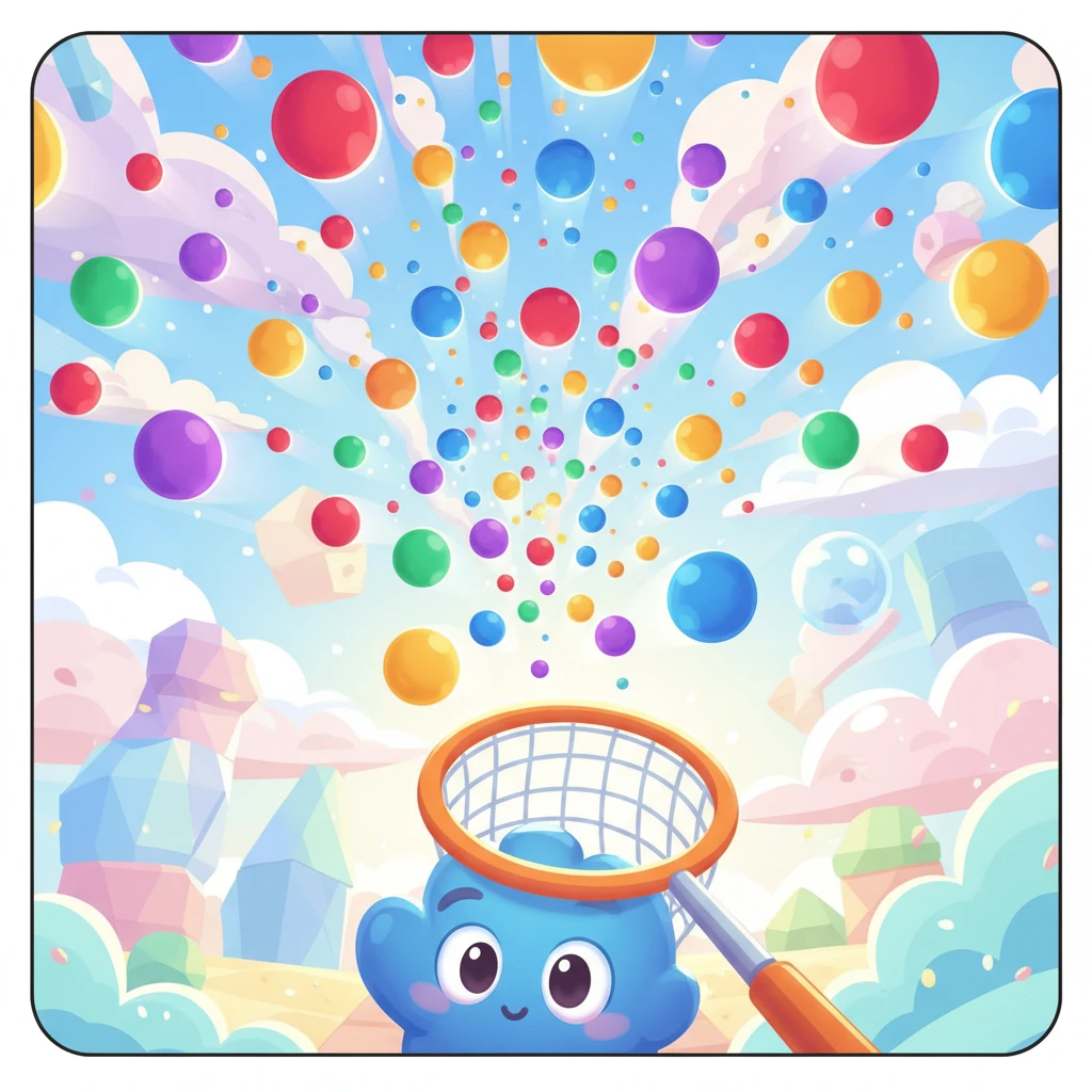 Cover image of Catch the Colorful Falling Dots: Free Online Challenge