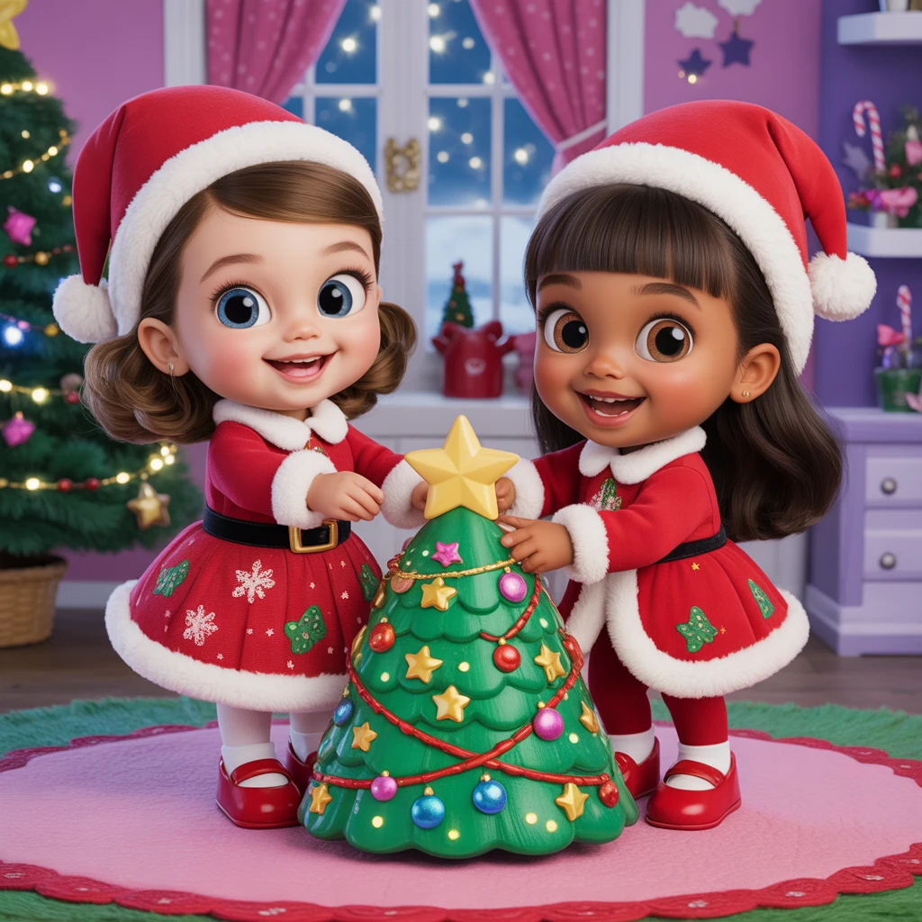 Cover image of Celebrate Christmas Joy with Baby Sisters: Fun Online Game!