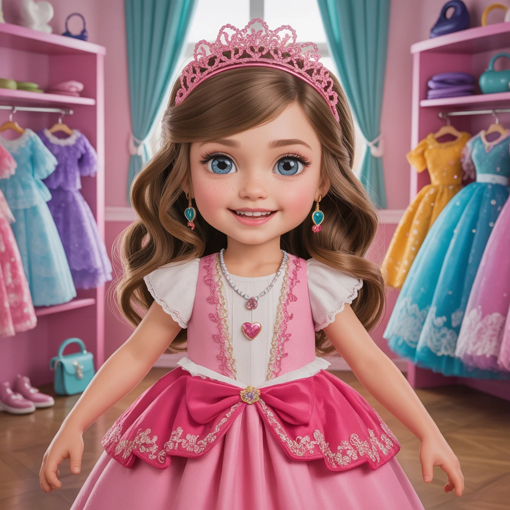 Cover image of Charming Dress-Up Adventure for Little Princesses - Play Now!