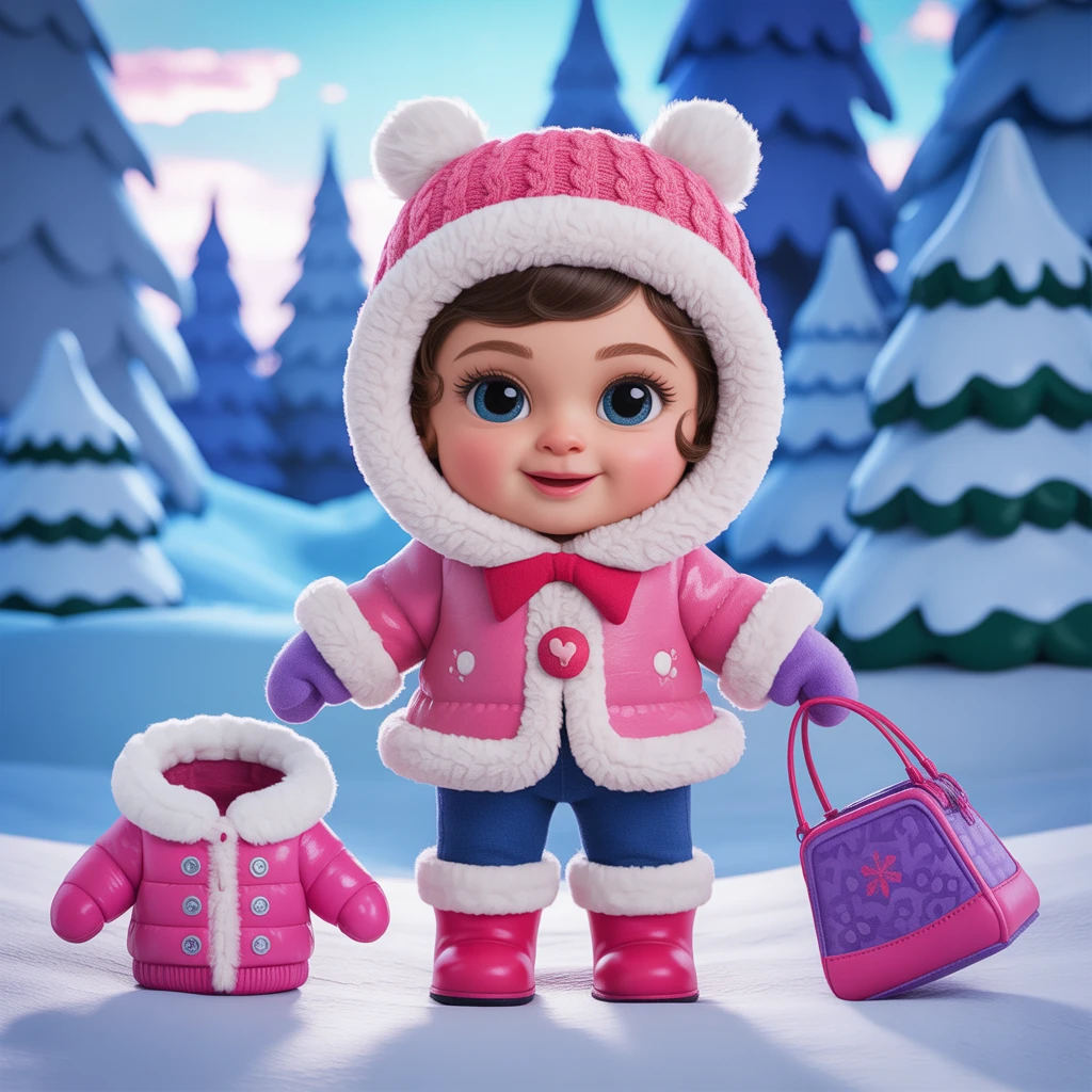 Cover image of Charming Winter Fashion Adventure: Dress Up Baby Halen for the Season!