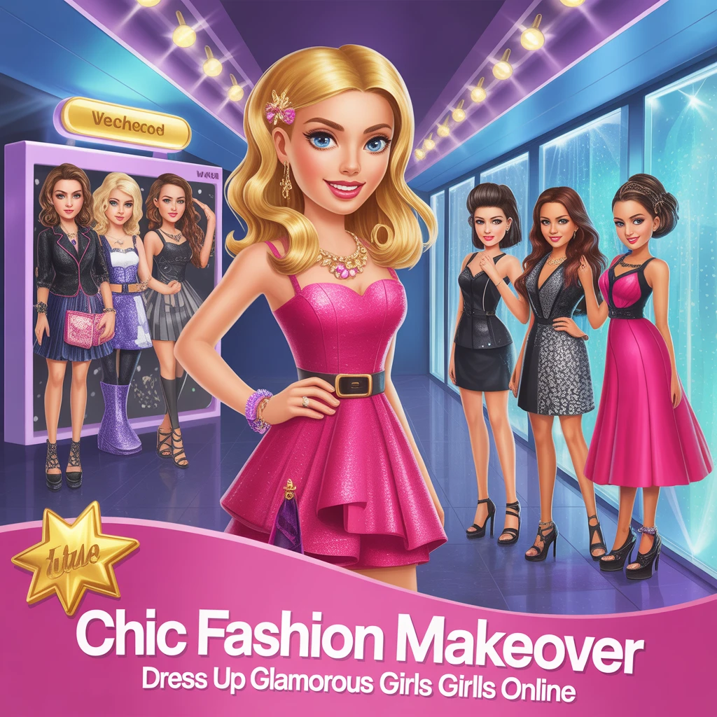 Cover image of Chic Fashion Makeover: Dress Up Glamorous Girls Online