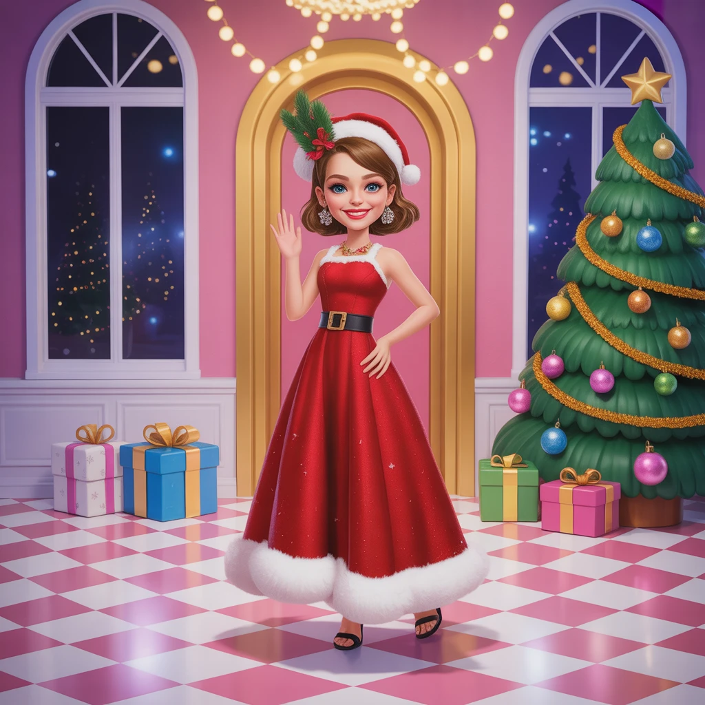 Cover image of Chic Holiday Soirée: A Stylish Christmas Eve Online Game