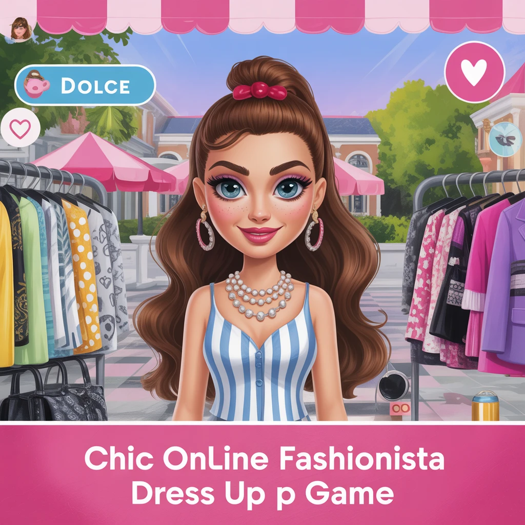 Cover image of Chic Online Fashionista Dress Up Game