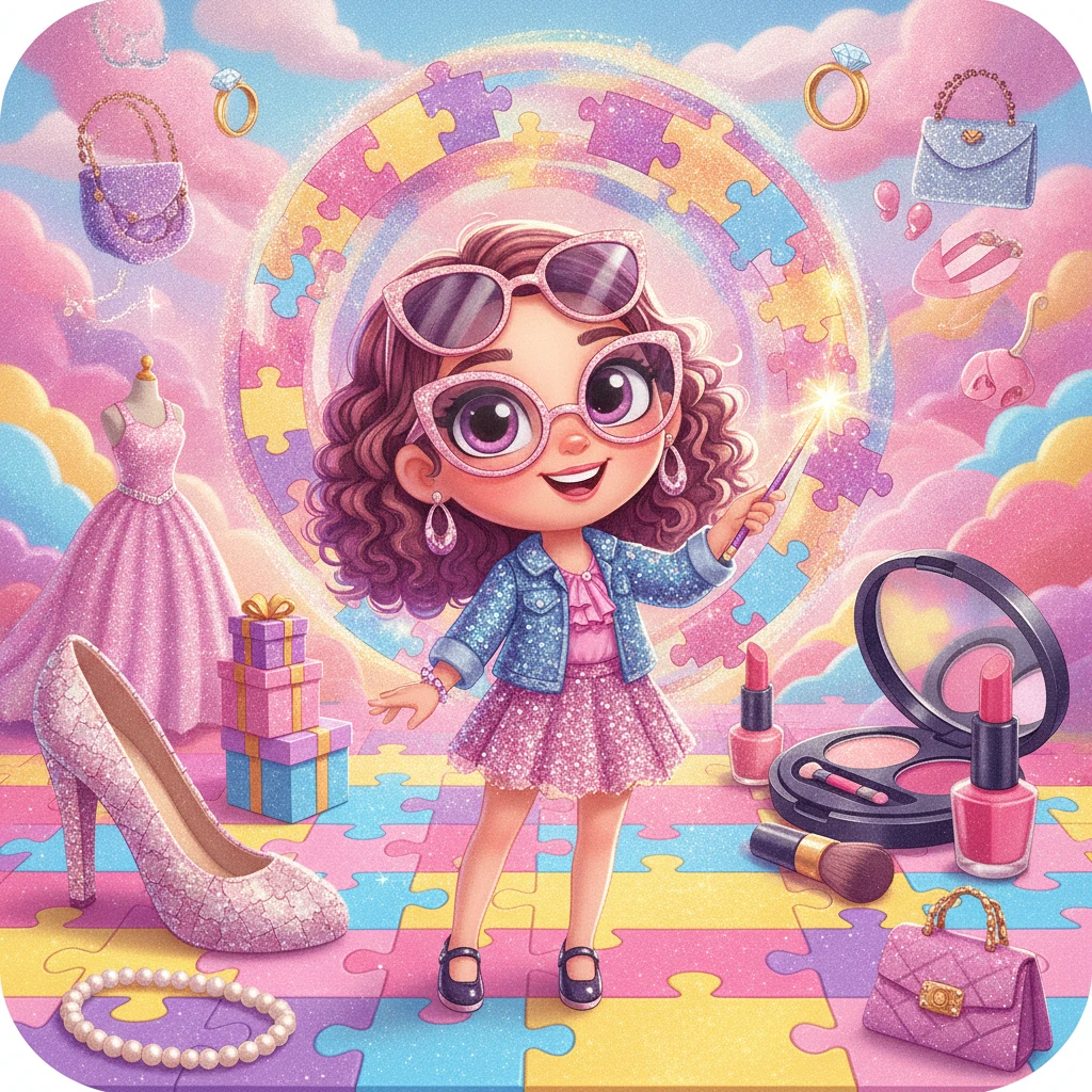Cover image of Chic Puzzle Adventure: Unleash Your Inner Glam Guru!