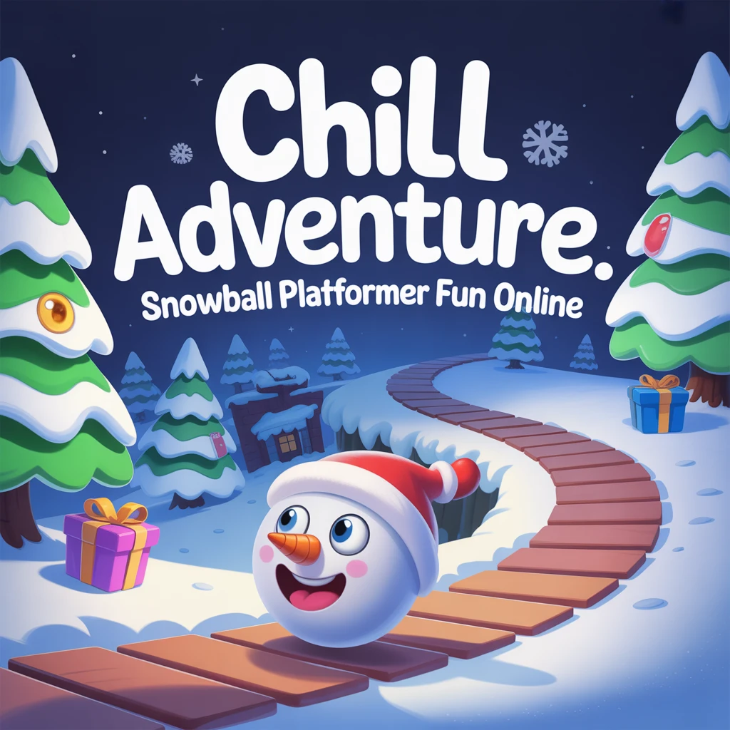 Cover image of Chill Adventure: Snowball Platformer Fun Online