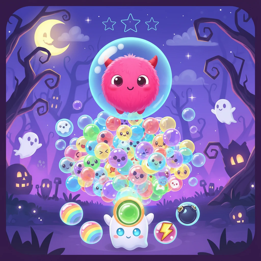 Cover image of Chilling Ghost Bubble Shooter: Play This Free Online Game!