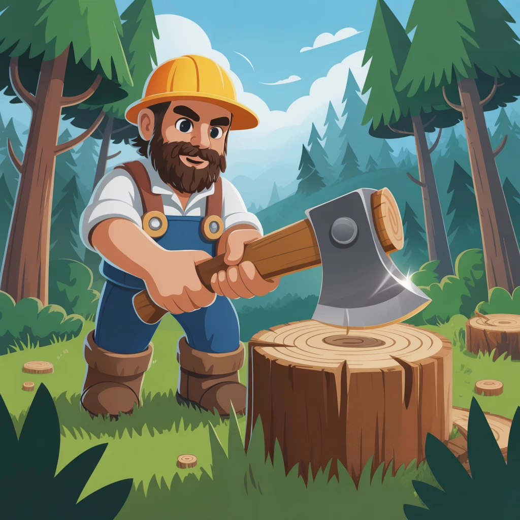 Cover image of Chop Wood Adventure: A Free Online Logging Challenge