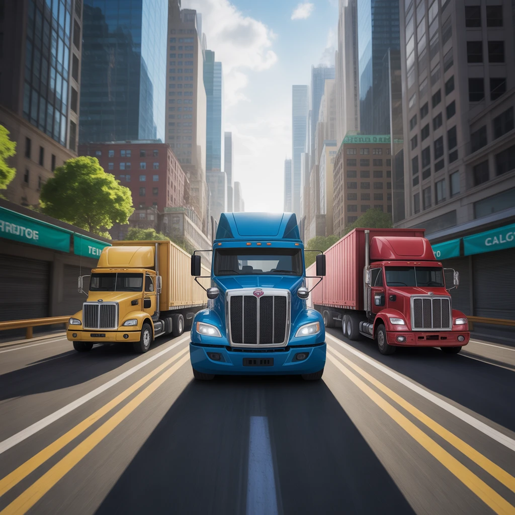 Cover image of City Cargo Truck Driver: Free Online Driving Adventure