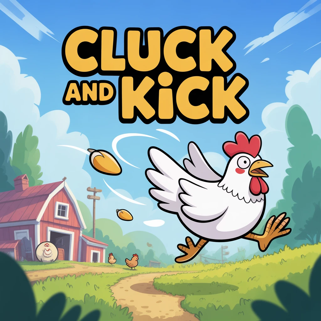 Cover image of Cluck and Kick: The Ultimate Chicken Challenge - Free Online Game