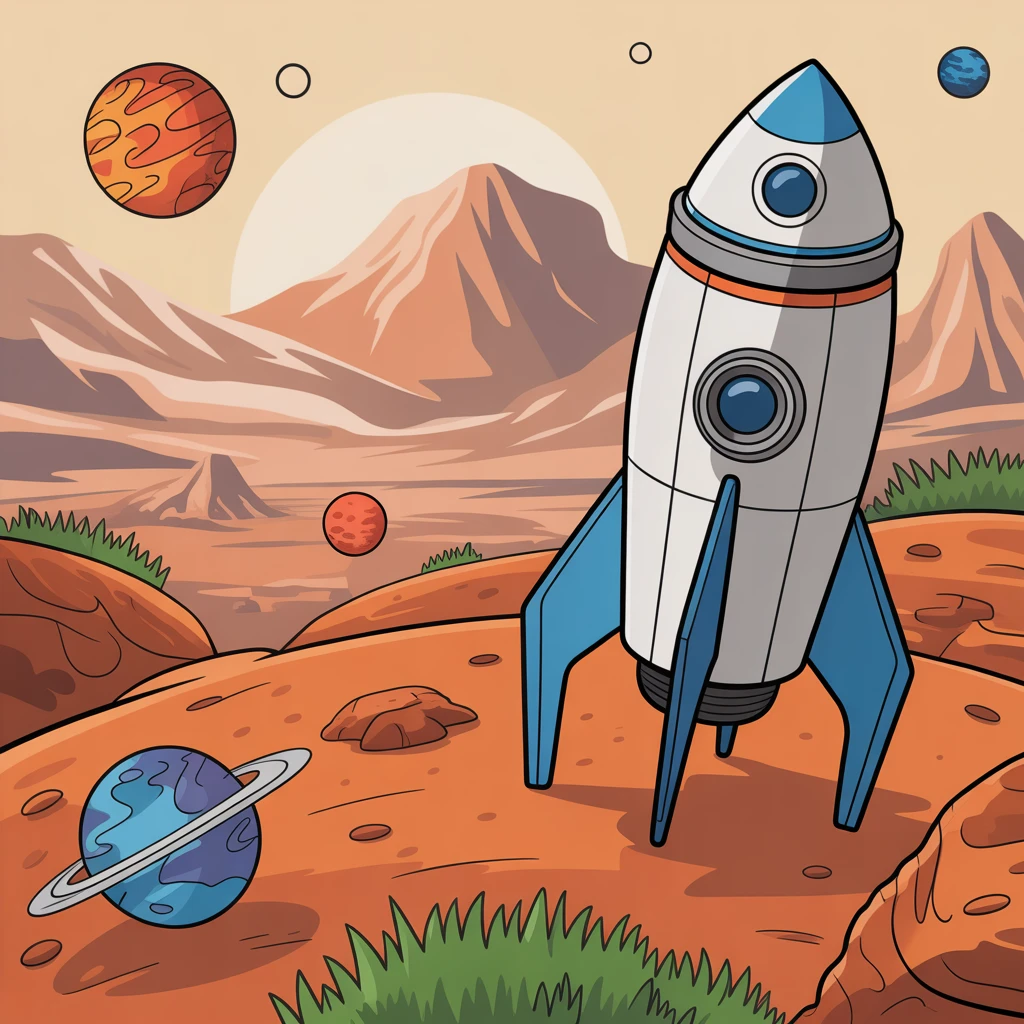 Cover image of Color Your Adventure: Free Online Mars Mission Game