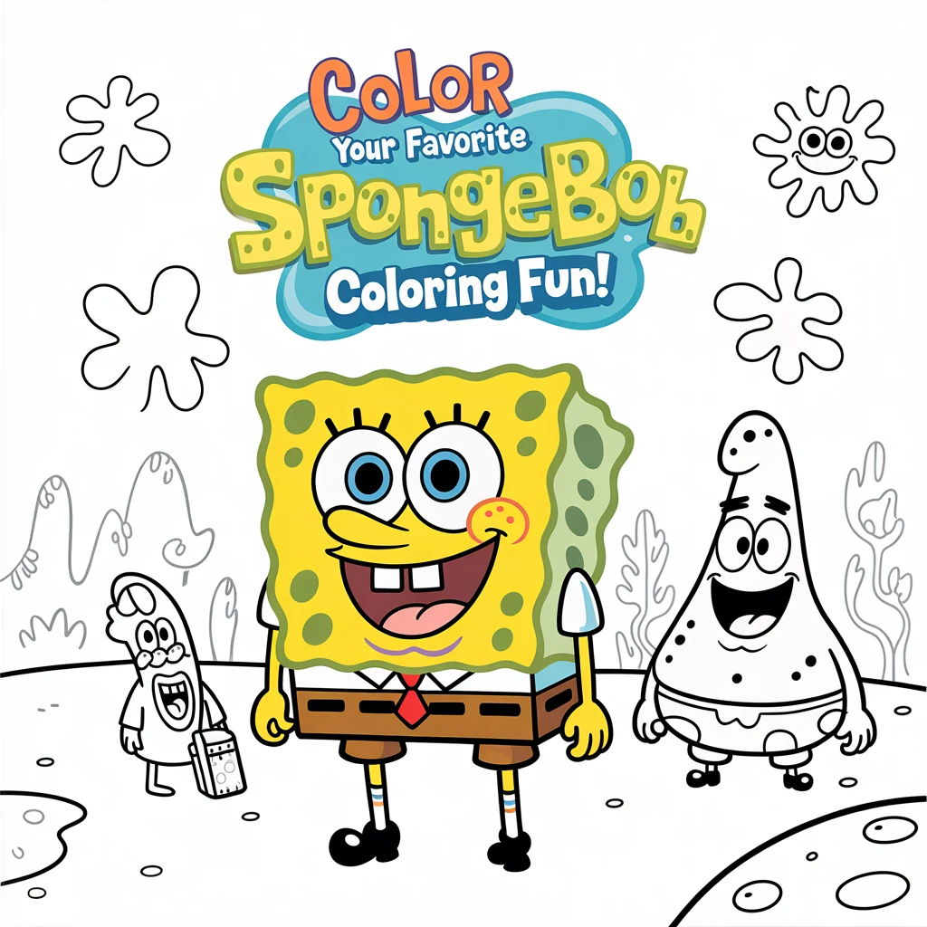 Cover image of Color Your Favorite SpongeBob Characters in This Free Online Game!