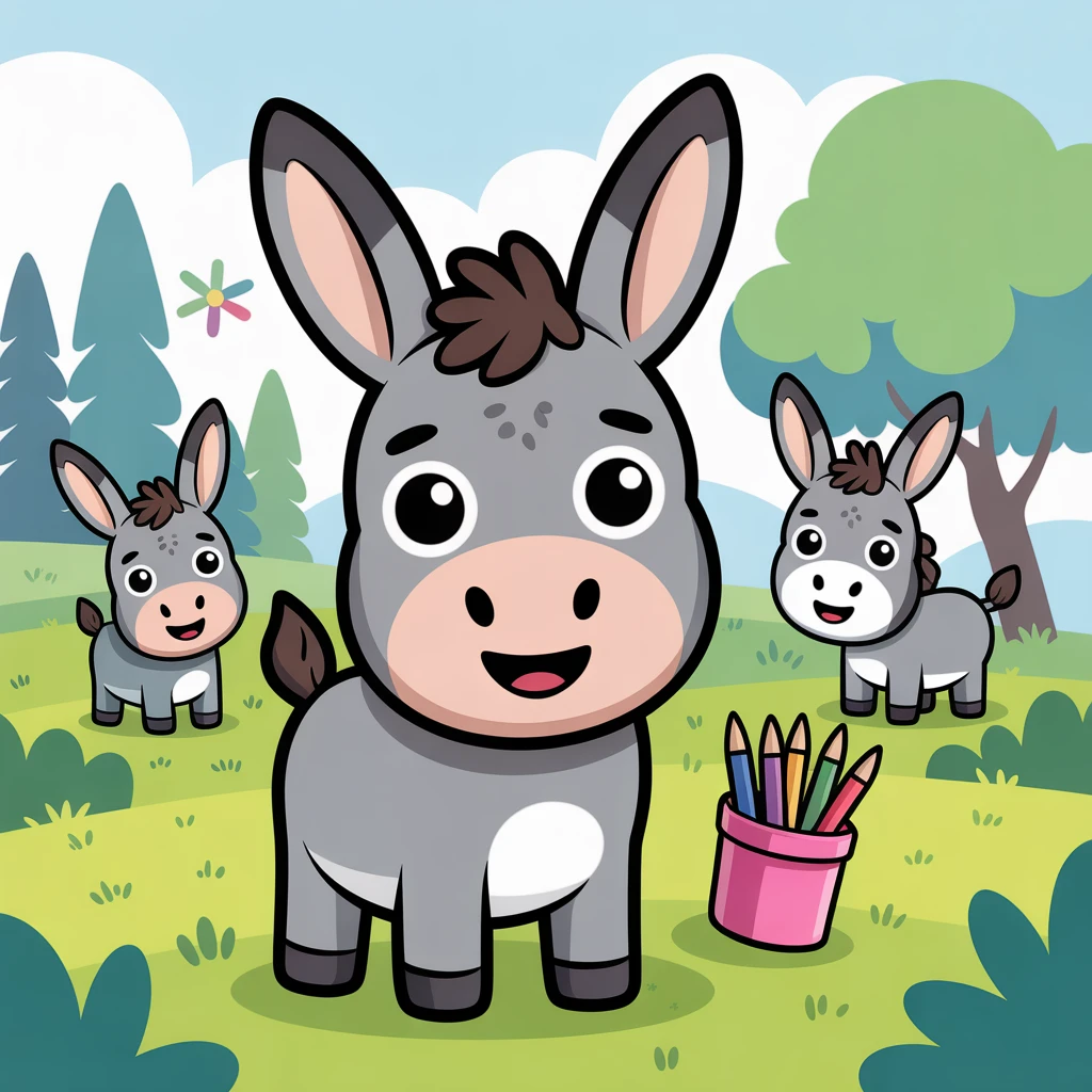 Cover image of Color Your World with BTS Donkey: A Fun Online Coloring Adventure