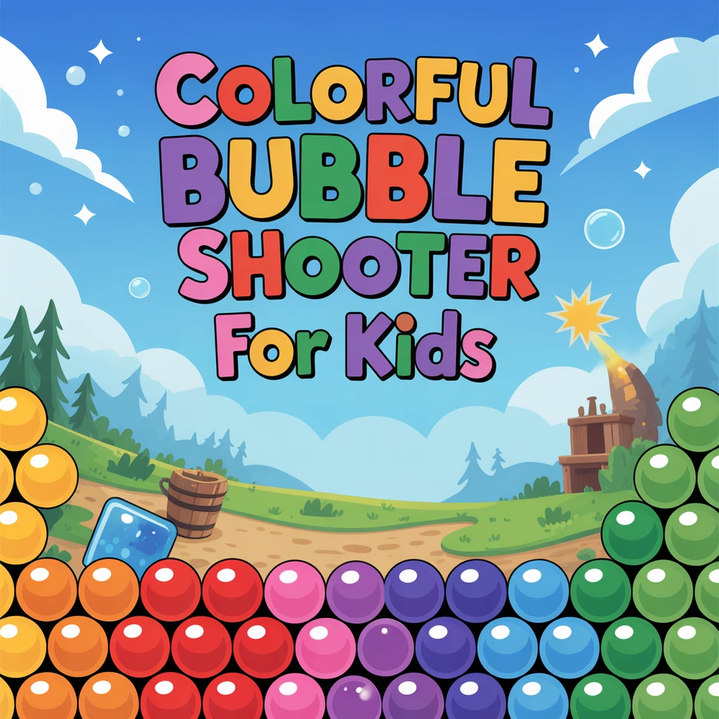 Cover image of Colorful Bubble Shooter for Kids - Free Online Game Adventure