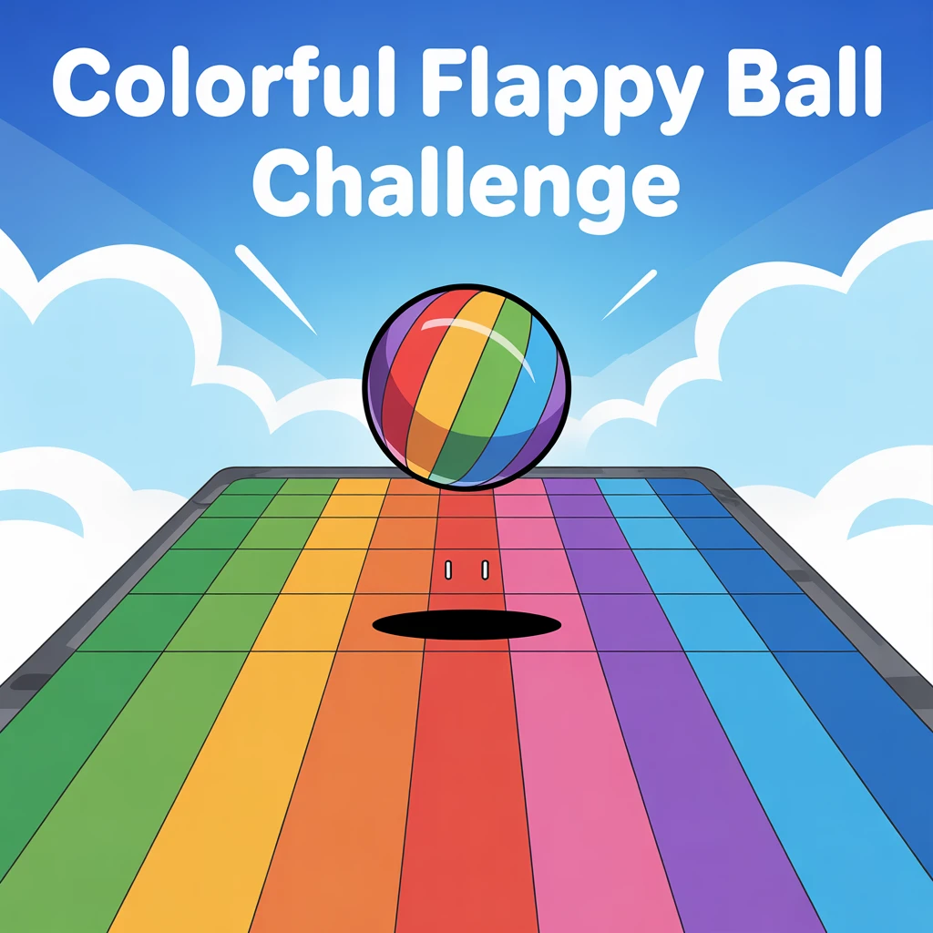 Cover image of Colorful Flappy Ball Challenge - Play This Free Online Game!